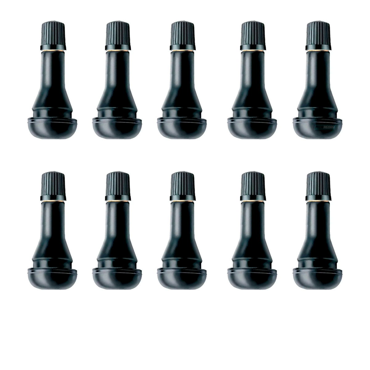 CAIXA 2 BICOS BORRACHA VALVULA RODA PNEU SEM CAMARA TR414 (CX.550102TR414**2)