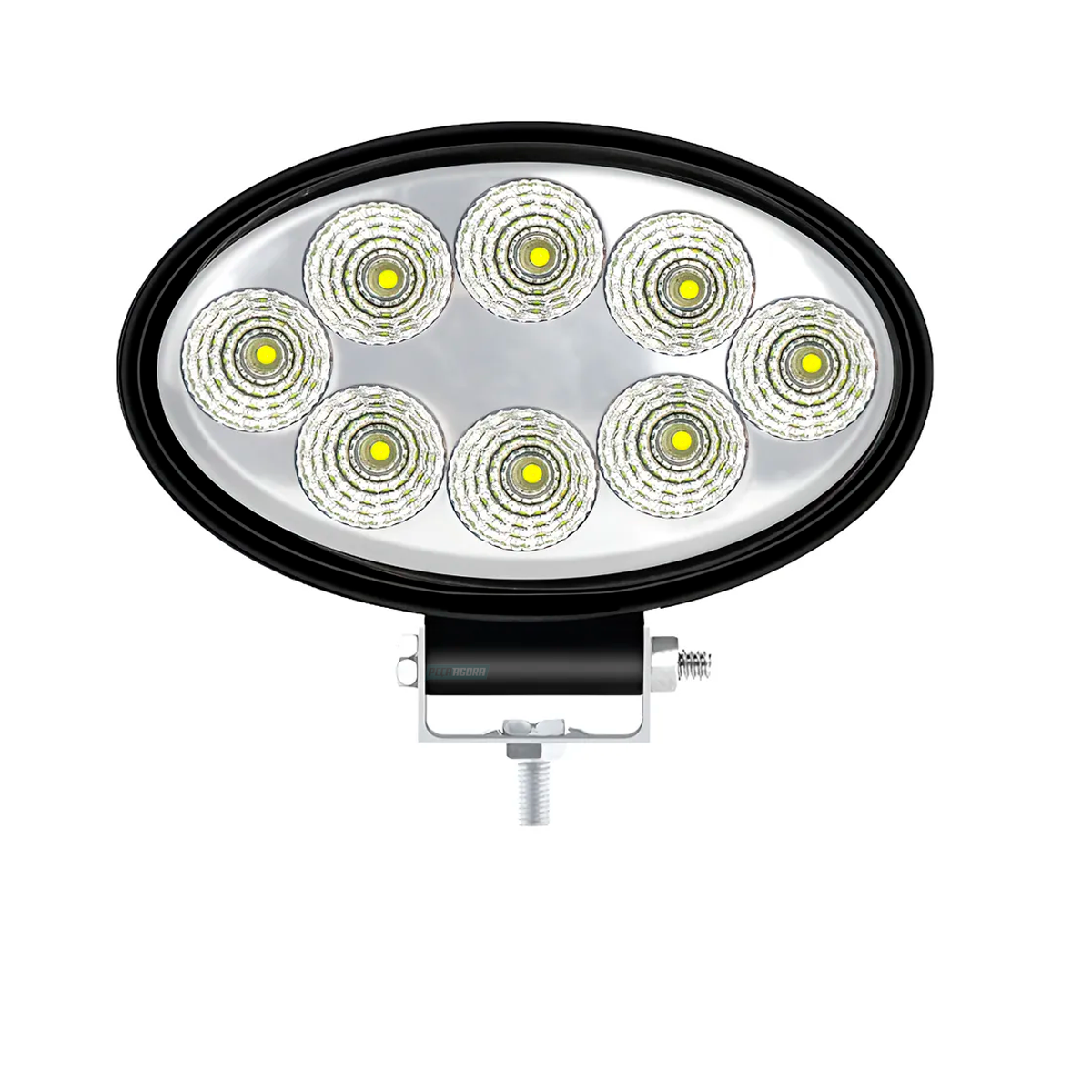 FAROL MILHA OVAL LED 140X104MM 8 LEDS 24W 12V 24V UNIVERSAL (455196)