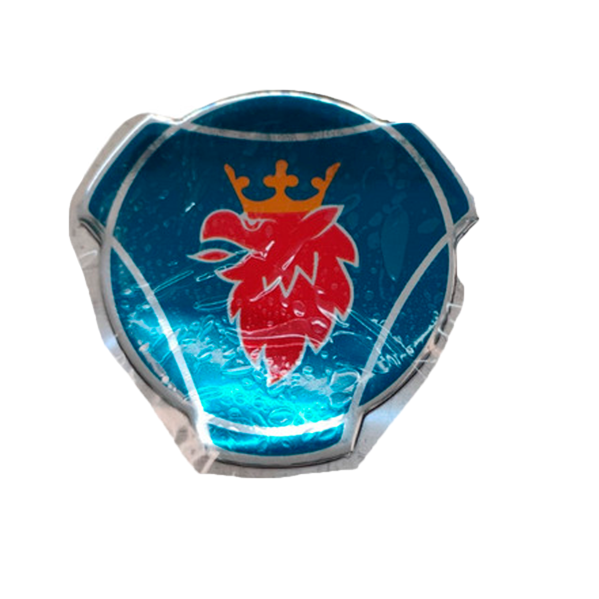 EMBLEMA CAPO RESINADO ADESIVO SAAB SCANIA 112 113 (1382795-355403-ADES08)