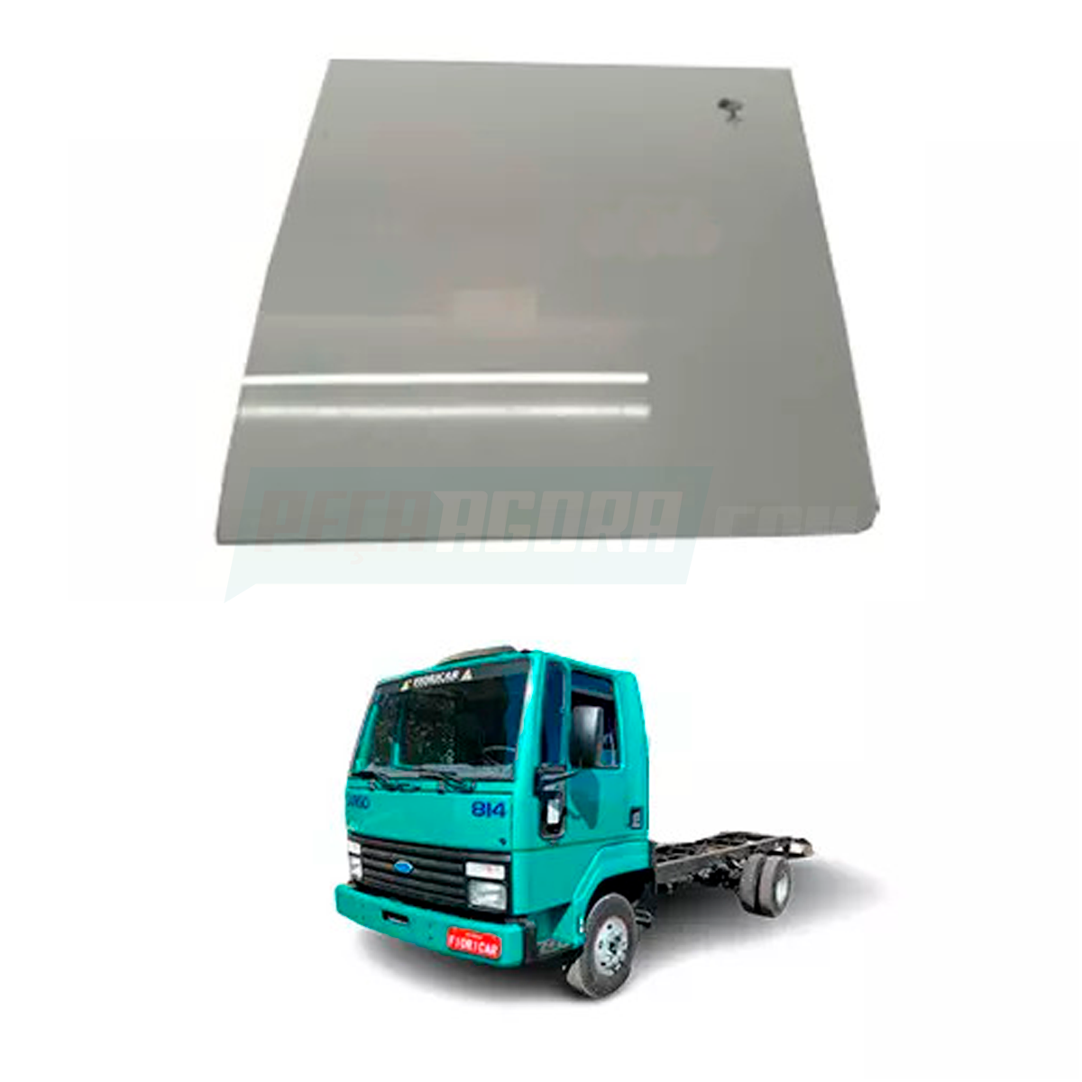 VIDRO PORTA INCOLOR 558X620 FORD CARGO 814 815 1419 1215 1415 3224  (V.82DBE2141