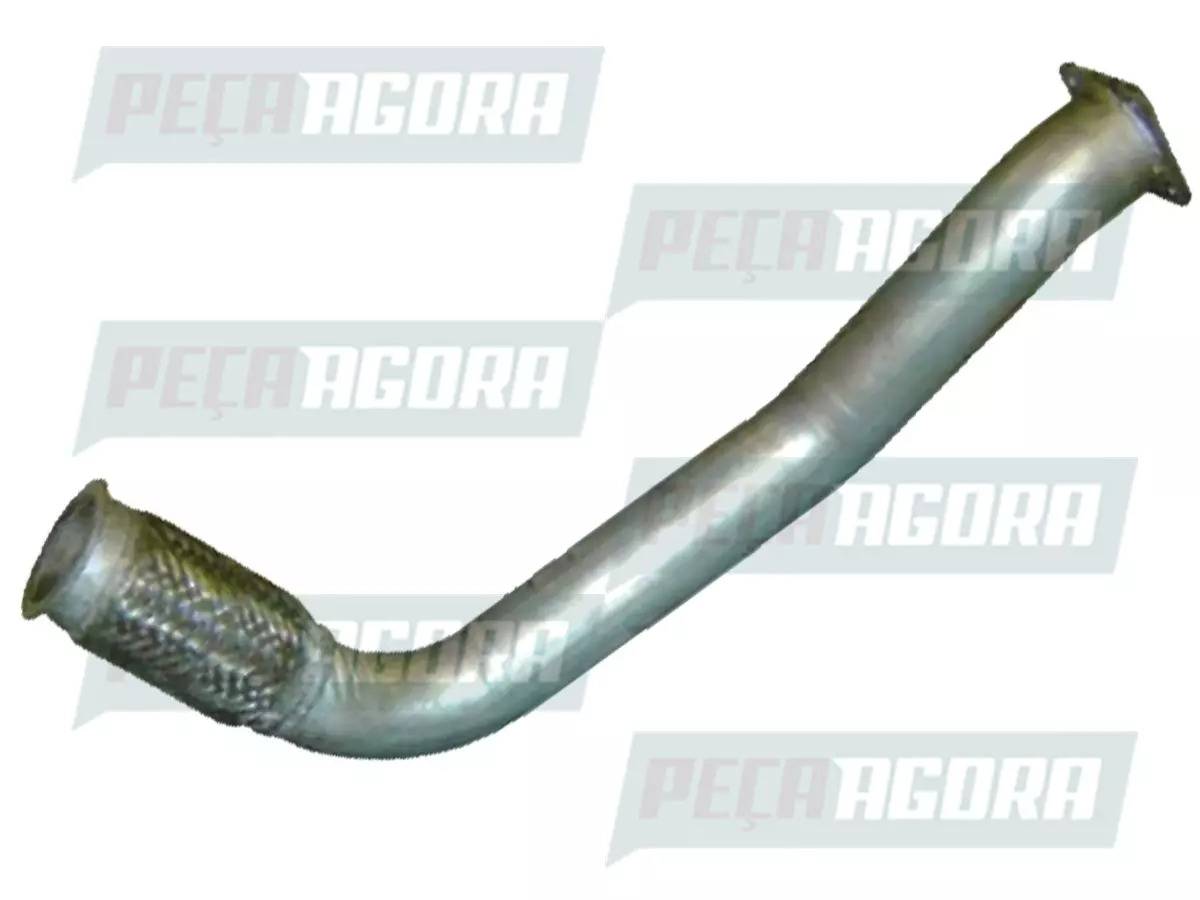 TUBO SAIDA MOTOR COM FLEXIVEL 4'' ORIGINAL ACO INOX VW TITAN TRACTOR 18310 EURO 