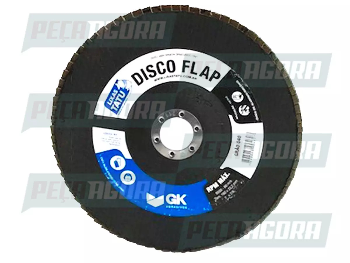 DISCO FLAP OXIDO DE ALUMINIO E ZIRCONIO 7 '' GRAO 120 (FT0101204501)