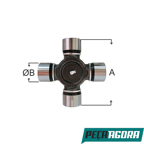 CRUZETA CARDAN A 160,90 B 48,00 MAFERSA ONIBUS M-210 VOLVO (3864100031)