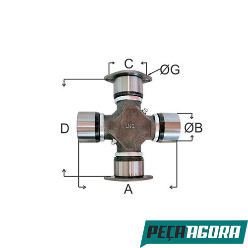 CRUZETA CARDAN FORD MB MERCEDES BENZ GM GENERAL MOTORS VW (TE3598089)