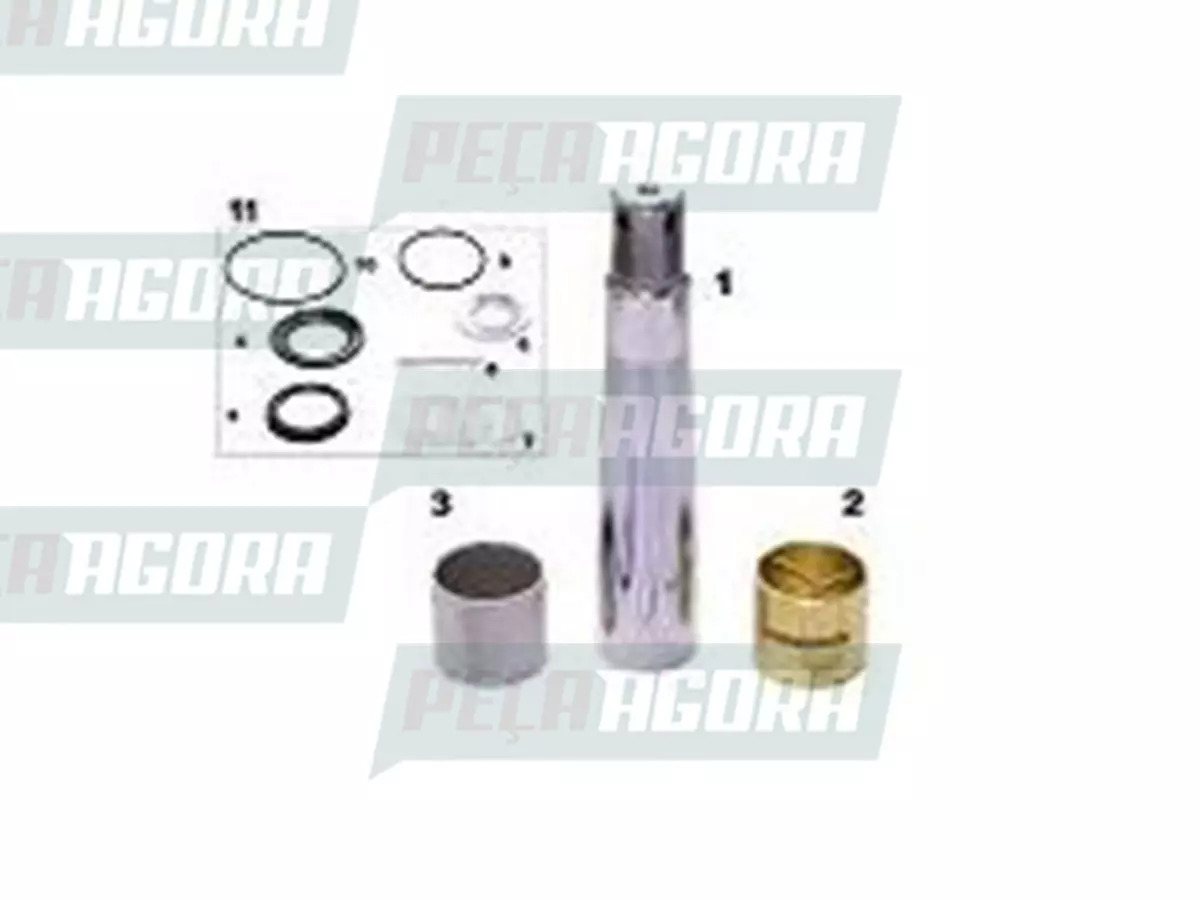 EMBUCHAMENTO MONTADO BUCHA BRONZE CROMO POR LADO VOLVO LEVE MED SUP 35,00 INF 45