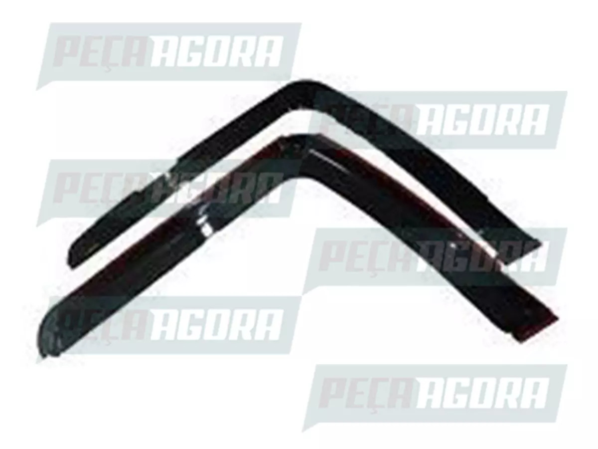 JOGO CALHA CHUVA INTEIRA L FUME PLASTICA MB 1938S 1944S ATEGO AXOR JOGO PARA OS 