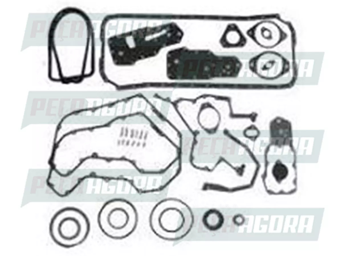JOGO JUNTAS INFERIOR MOTOR CUMMINS 6BTAA 5.9 COM VEDADORES VW FORD FORD CARGO 12