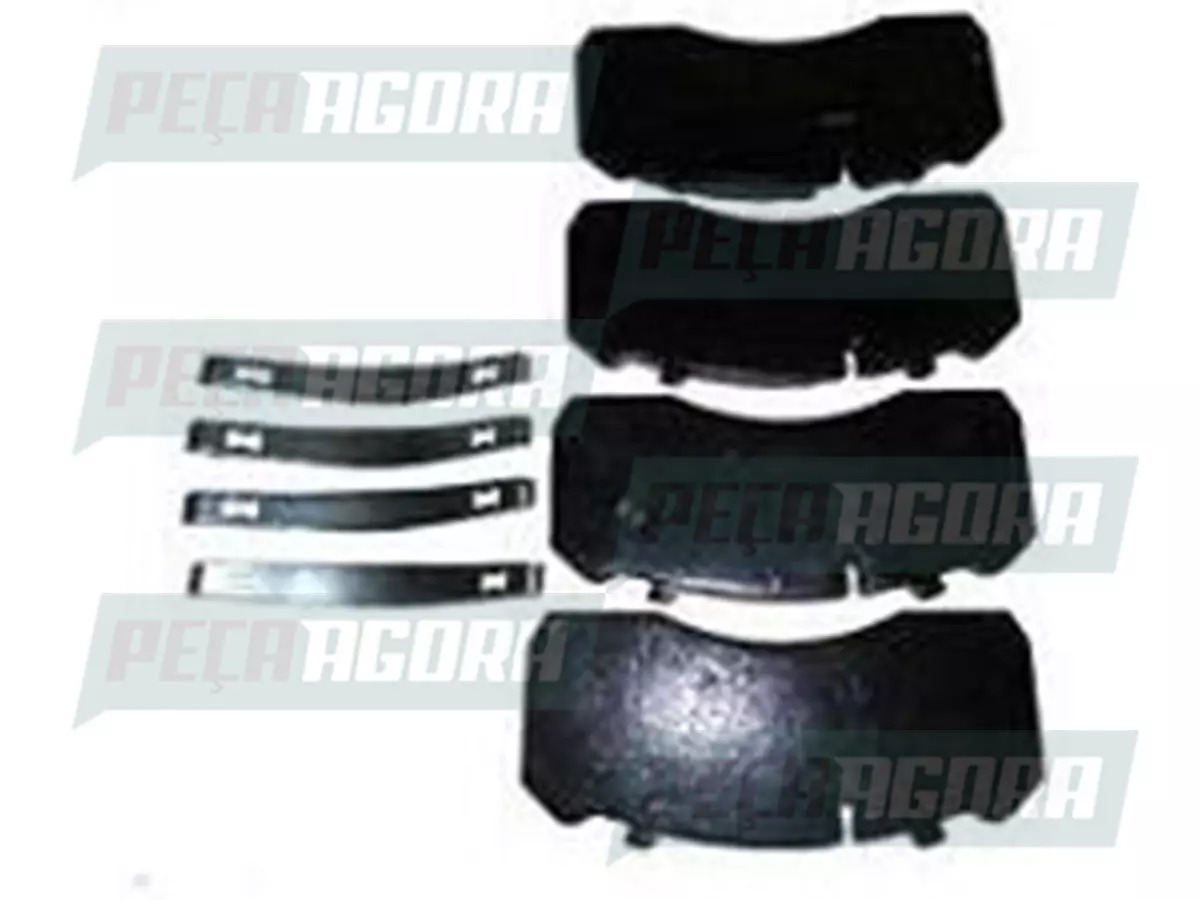 PASTILHA FREIO DIANTEIRA TRASEIRA SEM ALARME MB ATEGO TODOS REF. SYL 1302 SISTEM