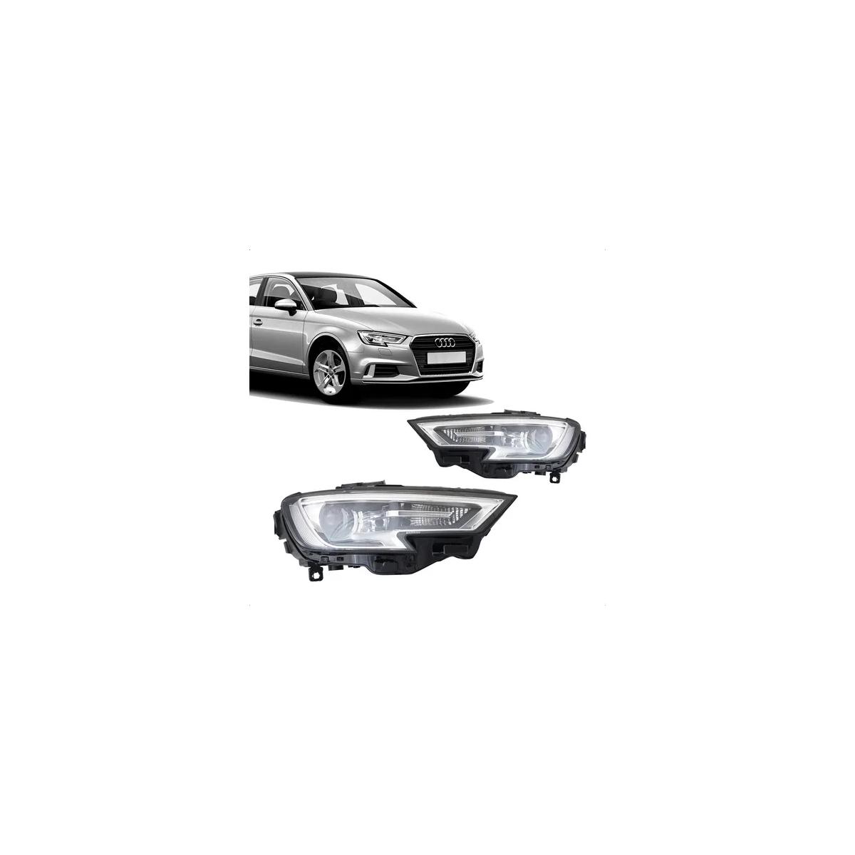 A3 17/19 FAROL ELET C/MOT C/LED DRL C/ENT XEN LE A3 2017 A 2019 (RF34667)