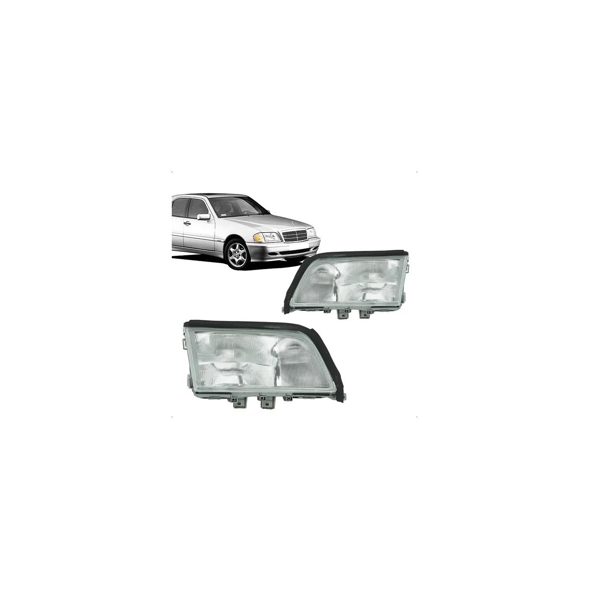 C220 94/96 FAROL FOCO DUPLO C/MILHA LE C220 1994 A 1996 (RF20867)