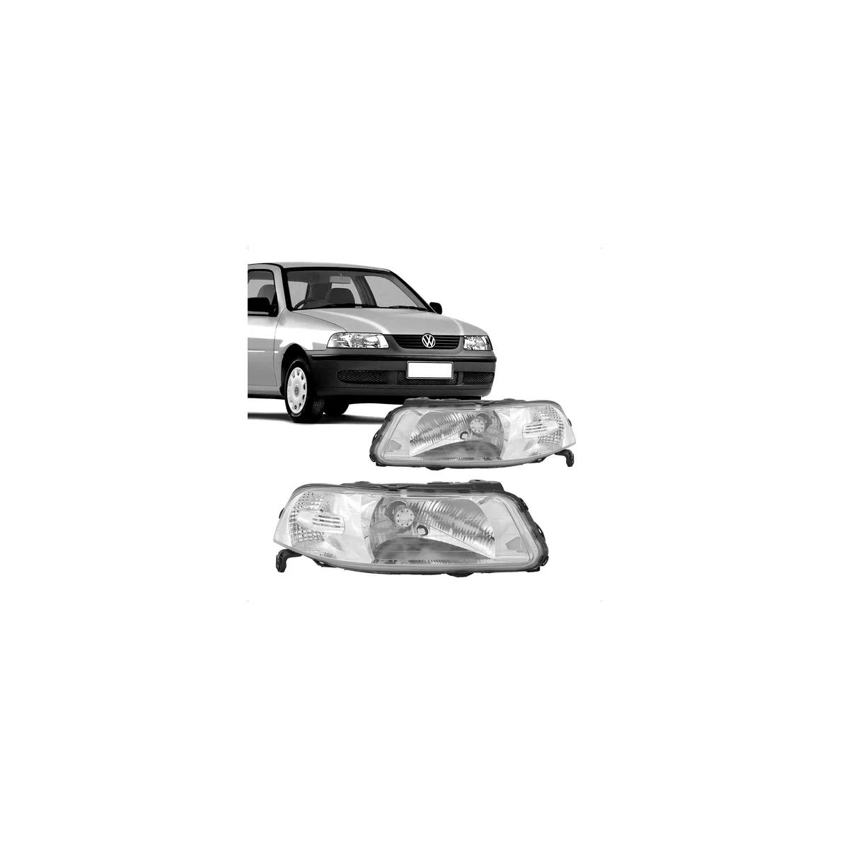 GOL 99/05 GIII FAROL FOCO SIMPLES CROM C/CHAPEU LD GOL GIII 1999 A 2005 (RF19952