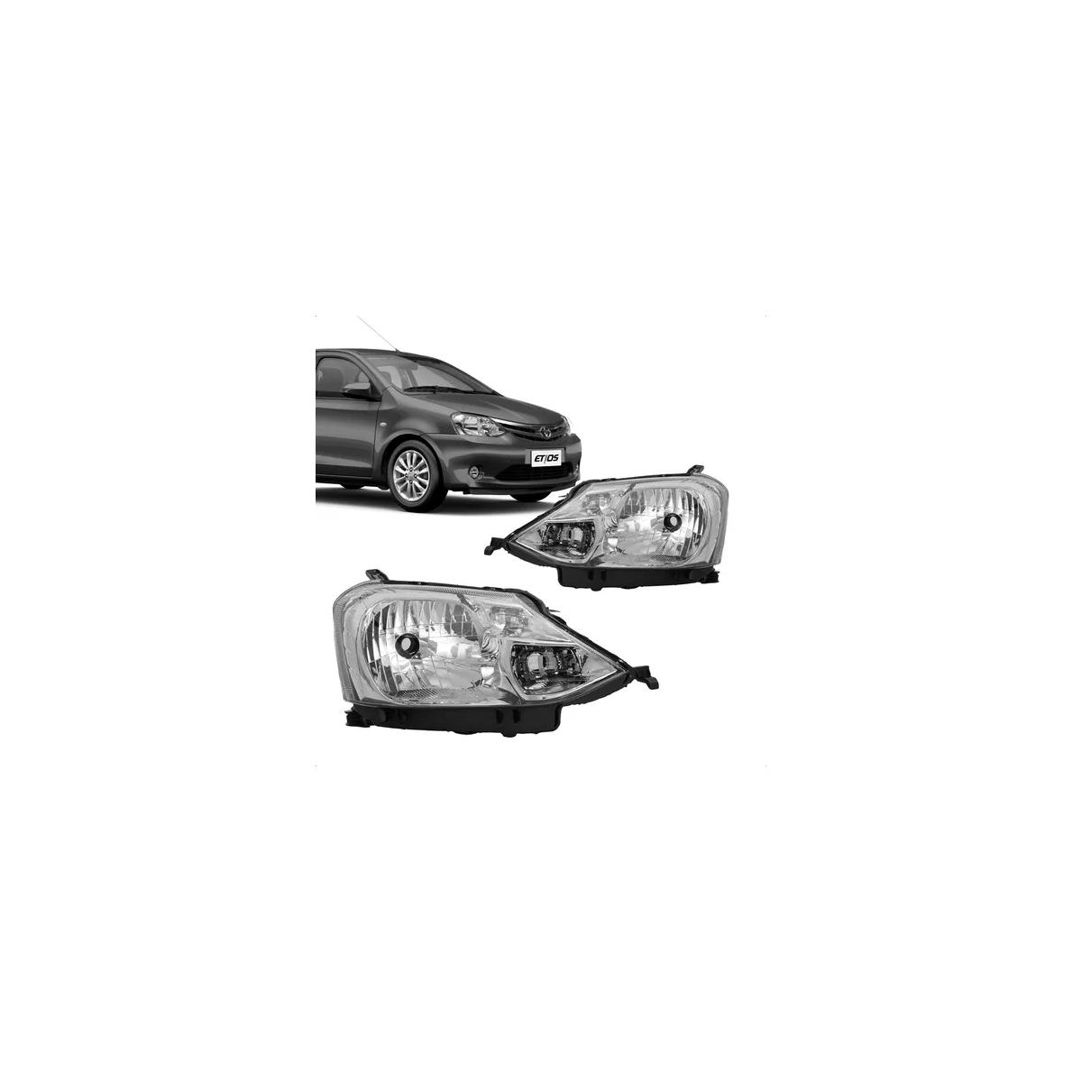 ETIOS 12/16 FAROL MANUAL CROM CARC PTA LE ETIOS 2012 A 2016 (RF28091)