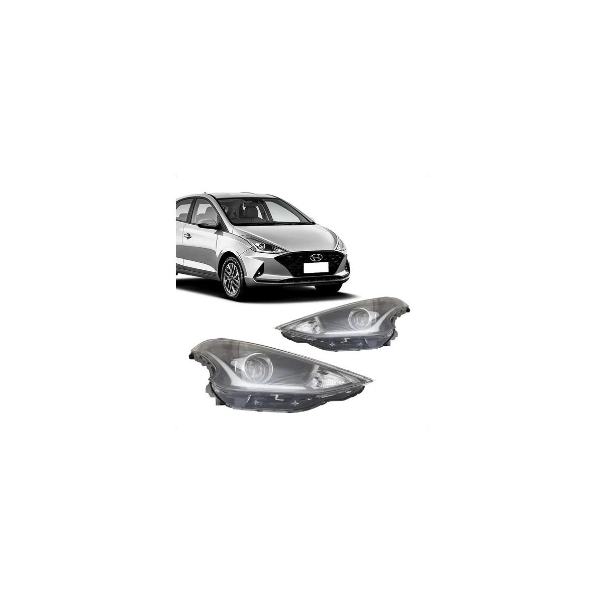 FAROL ESQUERDO COM PROJ COM LED HYUNDAI HB20 2020 A 2022 (RF34511)