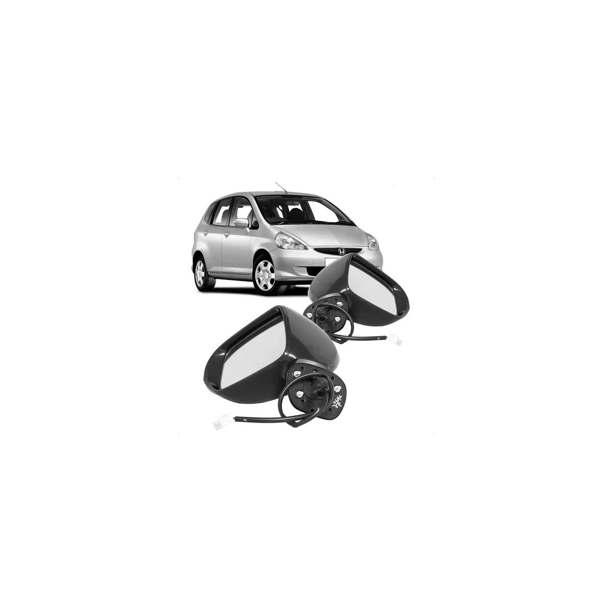 FIT 03/08 RETROV EXT ELET C/PISCA LD FIT 2003 A 2008 (RF23066)