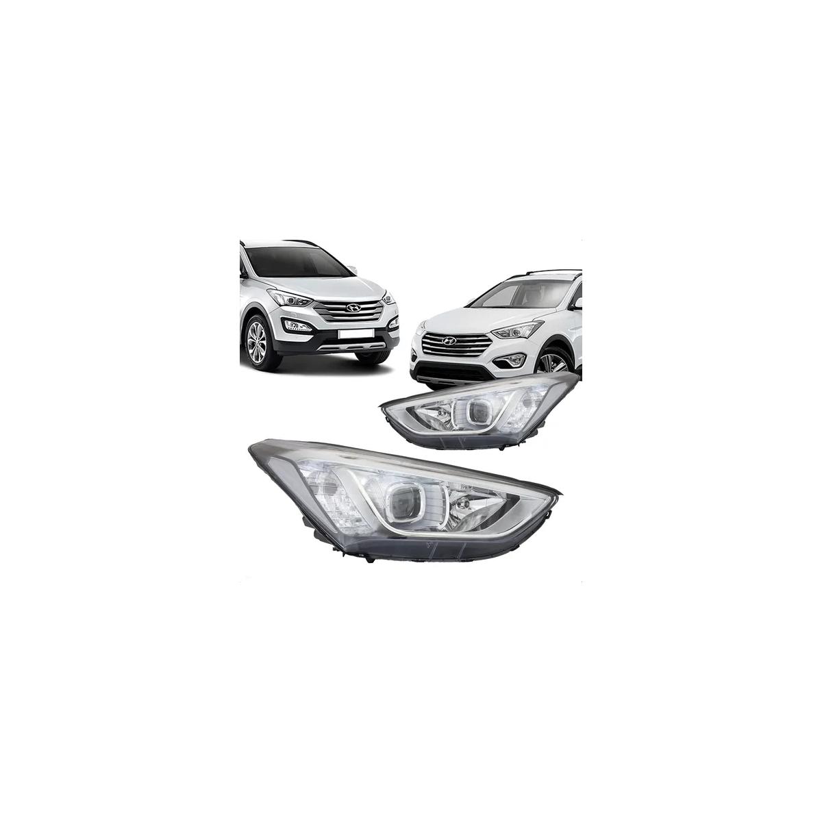 SANTA FE 14/16 FAROL MAN/ELET C/PRO C/LED S/XEN LD SANTA FE 2014 A 2016 (RF24688