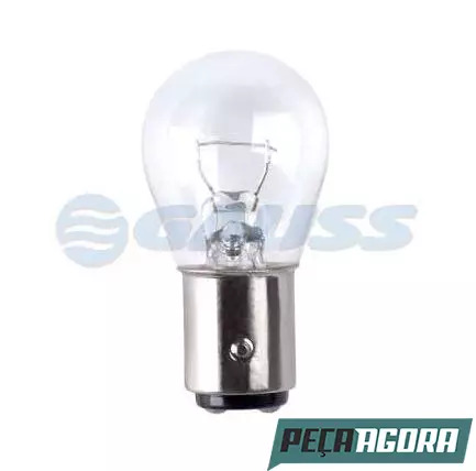 CAIXA LAMPADA BI-IODO S25 12V - 21/5W BAY15D INCOLOR 150 UNIDADES (CX.GL1034**15
