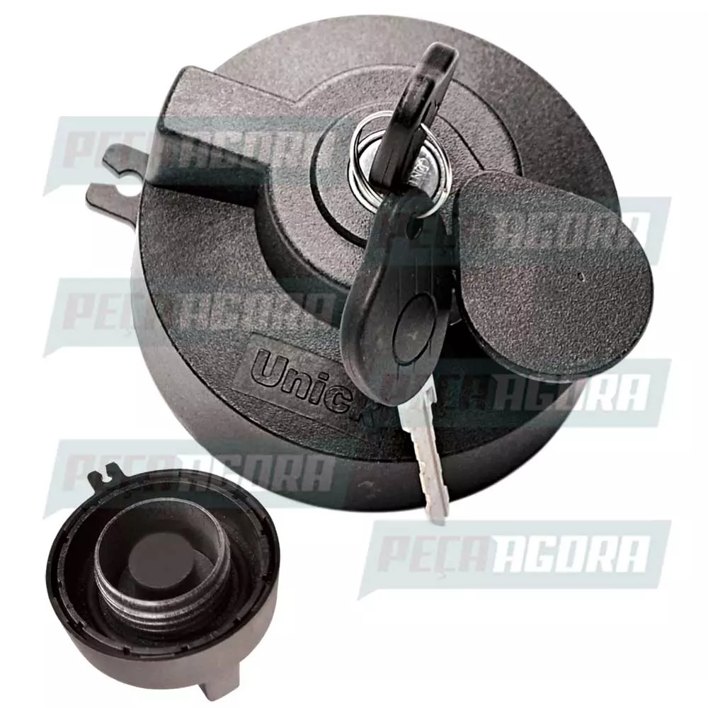 TAMPA TANQUE COMBUSTIVEL MERCEDES AGRALE COM ROSCA COM CHAVE (2C459W030BA-18)