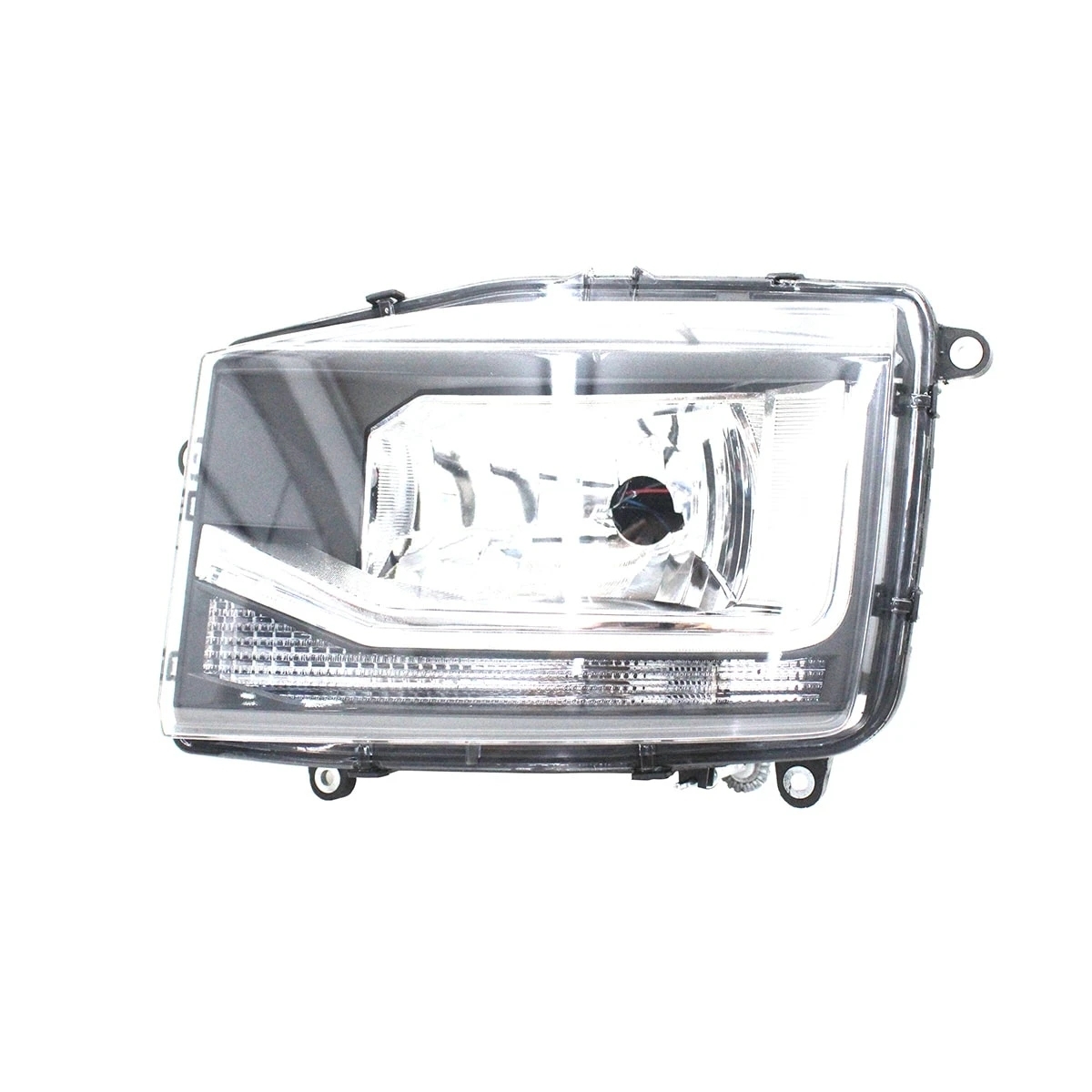 FAROL PRINCIPAL LE VW NOVO DELIVERY (SEM LAMPADA) (USA LAMPADA H4 E PY21W) (DRL 