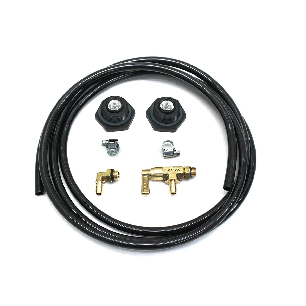 KIT INTERLIGACAO INFERIOR PARA TANQUE PLASTICO AUXILIAR FORD/VW/MB (ROSCA M38 CO