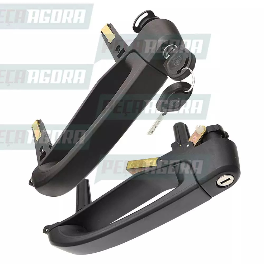 PAR MACANETA EXTERNA PORTA VW CONSTELLATION COM CHAVE SNAKE LE LD ESQUERDA DIREI