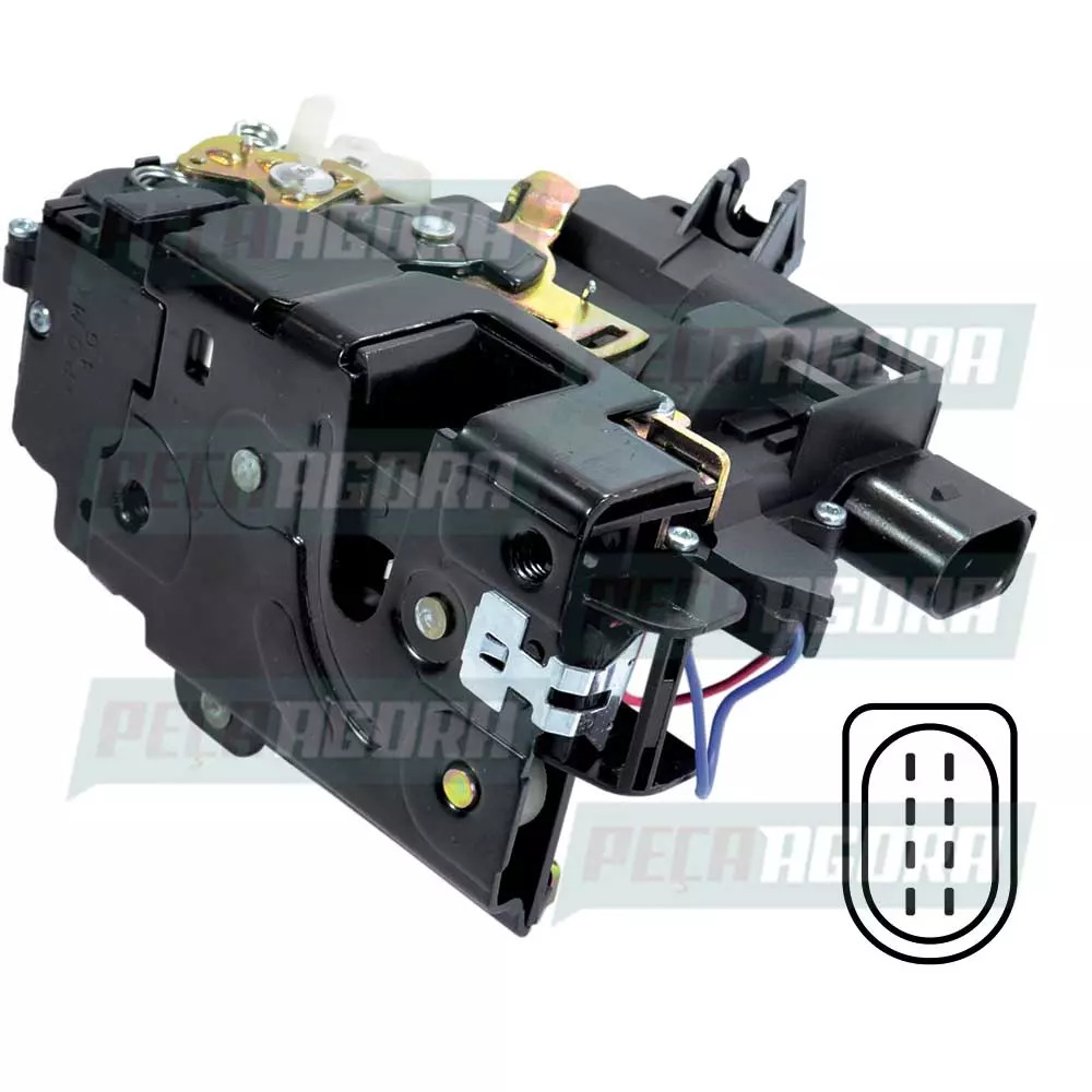 FECHADURA ELETRICA PORTA DIANT GOLF 4 SAPAO LE ESQUERDA (6X1837013G-284)