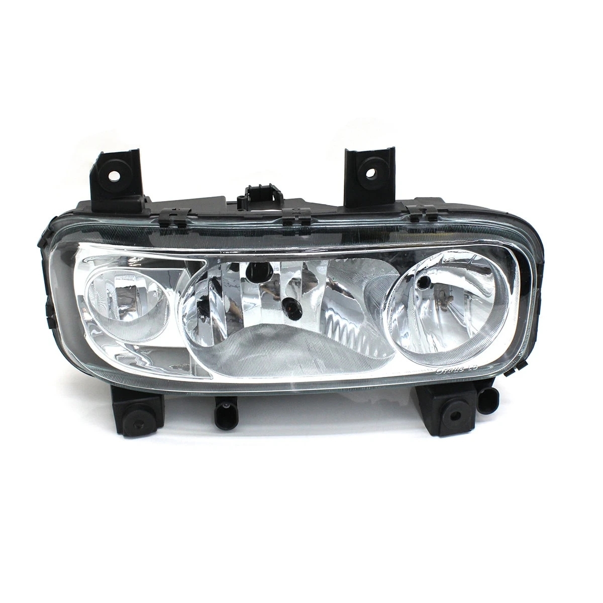 FAROL DUPLO RETANGULAR LD MB ATEGO (2010 A 2012) (LAMPADAS H7/H1) (SEM AUXILIAR 