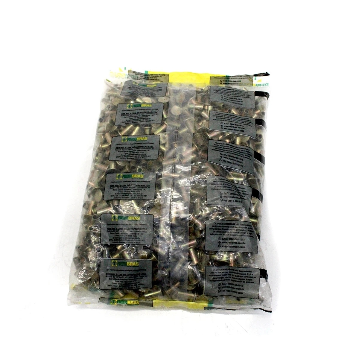 REBITE LONA 13X12 FERRO SEMI TUBULAR (PARA LONAS MB176/MB180/MB181) (PACOTE COM 