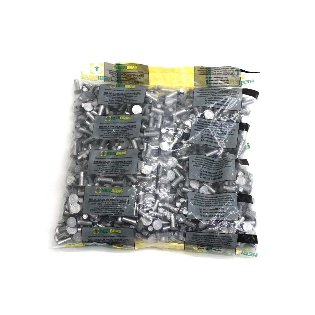 REBITE LONA 10X10 ALUMINIO MACICO (PACOTE COM 1000) (MS1012M)