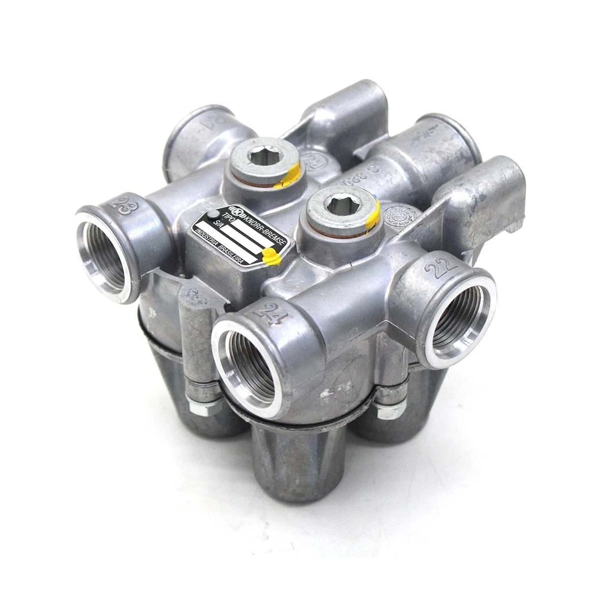 VALVULA PROTECAO FREIO 4 VIAS/CIRCUITOS MB ACCELO (CONEXOES M16 E M22) (II142966