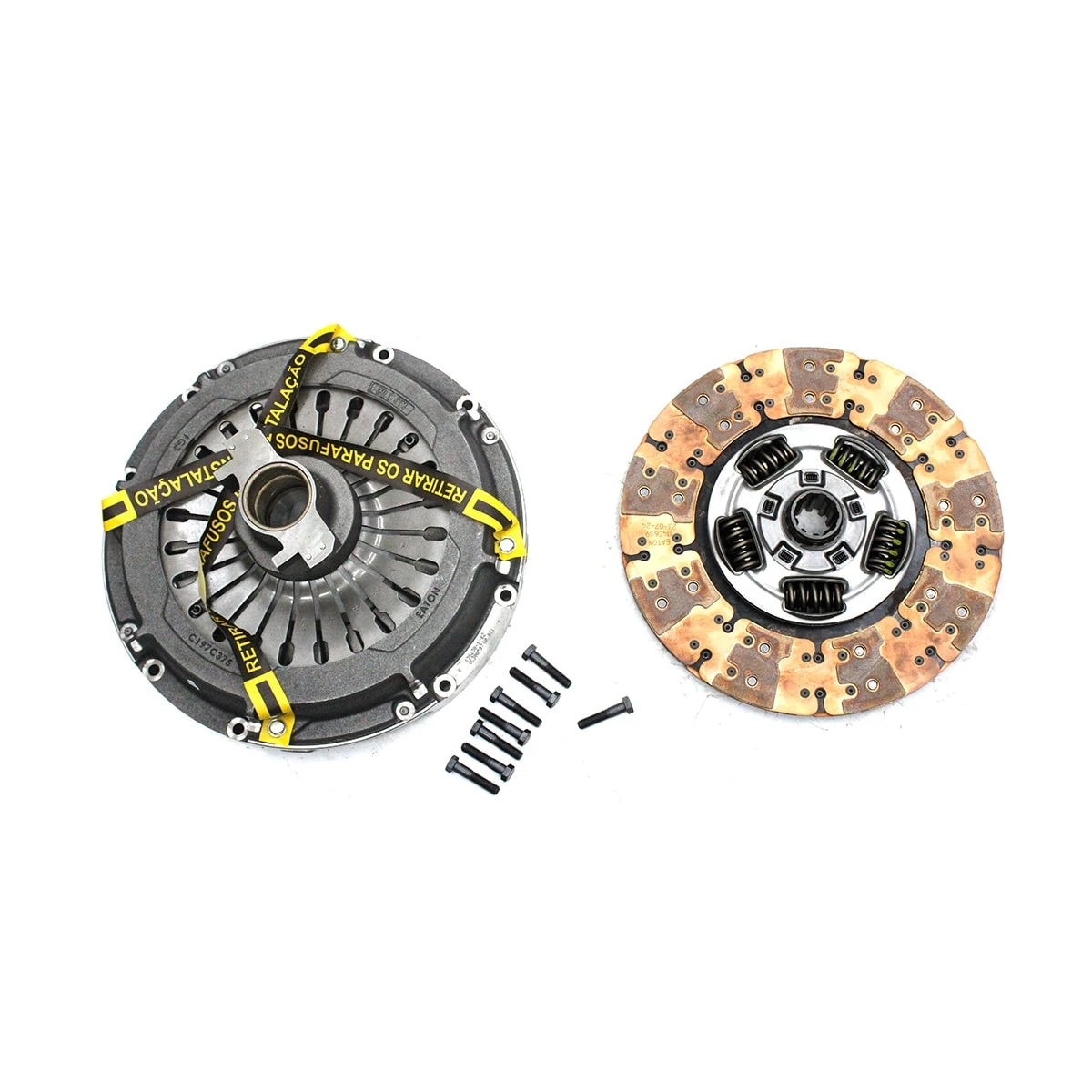 KIT EMBREAGEM 395MM 10E SINTERIZADO FORD CARGO NOVO PANDA 2423/2429 CAMBIO EATON