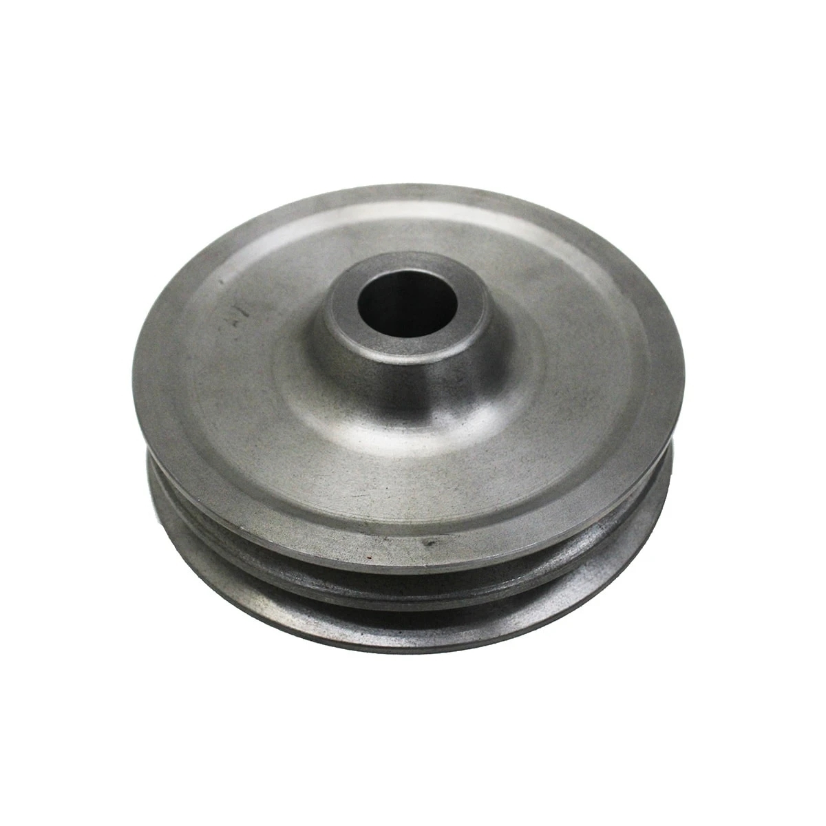 POLIA DUPLA (2 CANAIS) COMPRESSOR AR MB MOTOR OM366 (FURO CONICO) (PARA CORREIA 