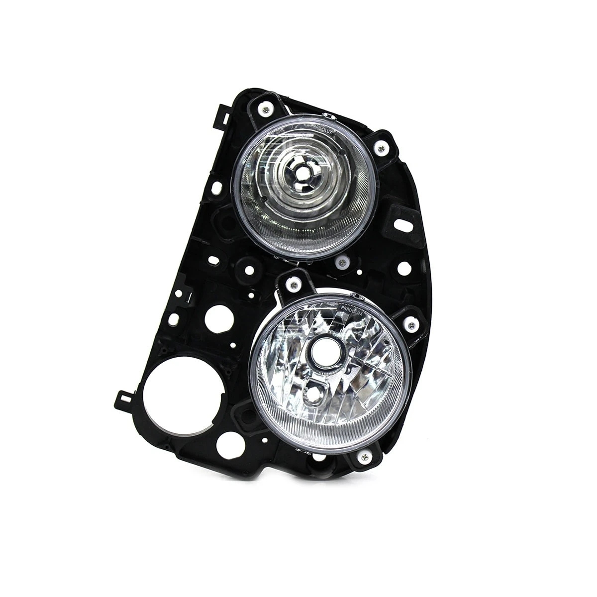 FAROL DUPLO REDONDO LD MB ACTROS MODELO ORION (2016 A 2019) (LAMPADA H7/H1) (SEM