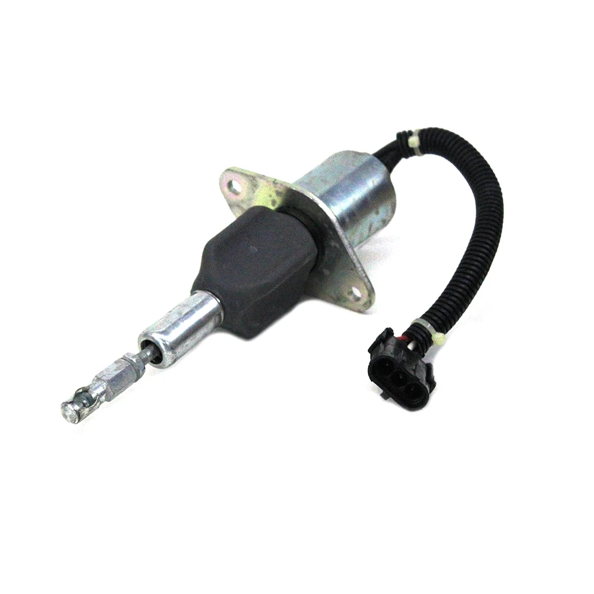 VALVULA SOLENOIDE 12V PARADA MOTOR CUMMINS (CONECTOR RETANGULAR) (3 FIOS) (USE C