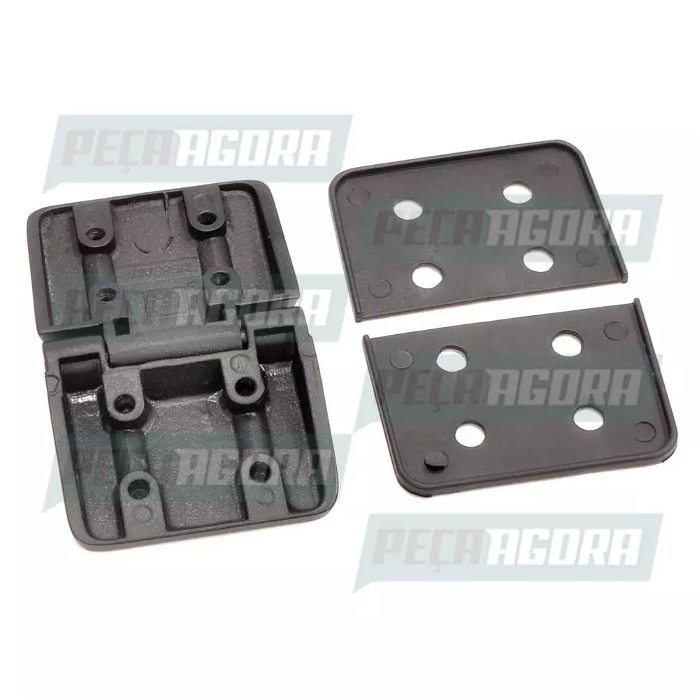 DOBRADICA EXTERNA TAMPAS DUPLA COM 2 PRISIONEIROS (6510VB-690)