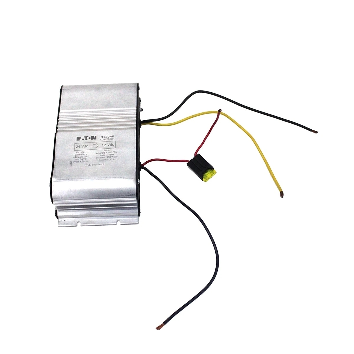 CONVERSOR VOLTAGEM 24V PARA 12V 30A (USO UNIVERSAL) (MSAM3129AP)