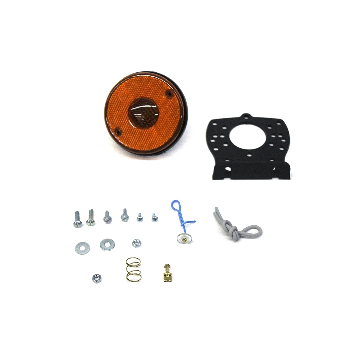 LANTERNA LATERAL BAU/CARRETA COM SUPORTE (AMBAR/AMARELA) (GL1153ACRAM)