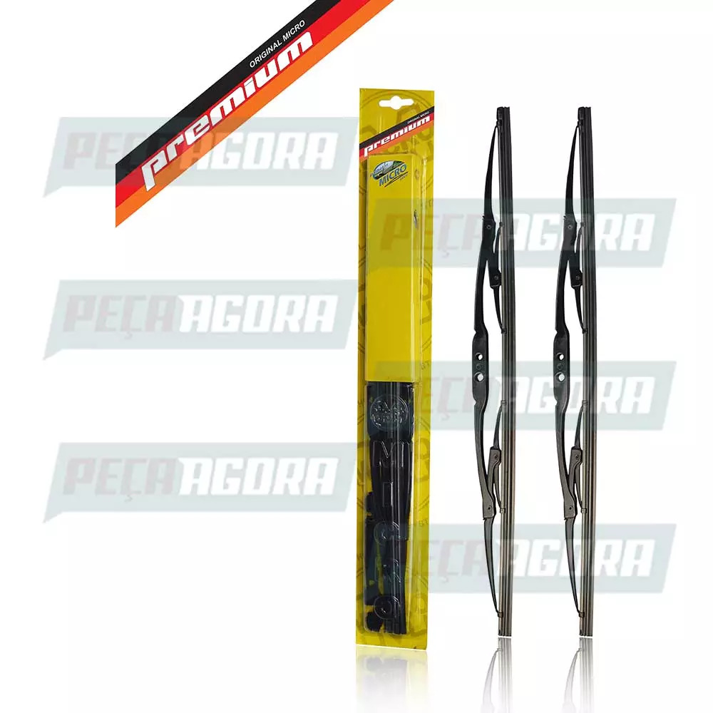 PAR PALHETA LIMPADOR PARABRISA UNIVERSAL 26'' 16'' COBALT 206 207 (8189VB-848)