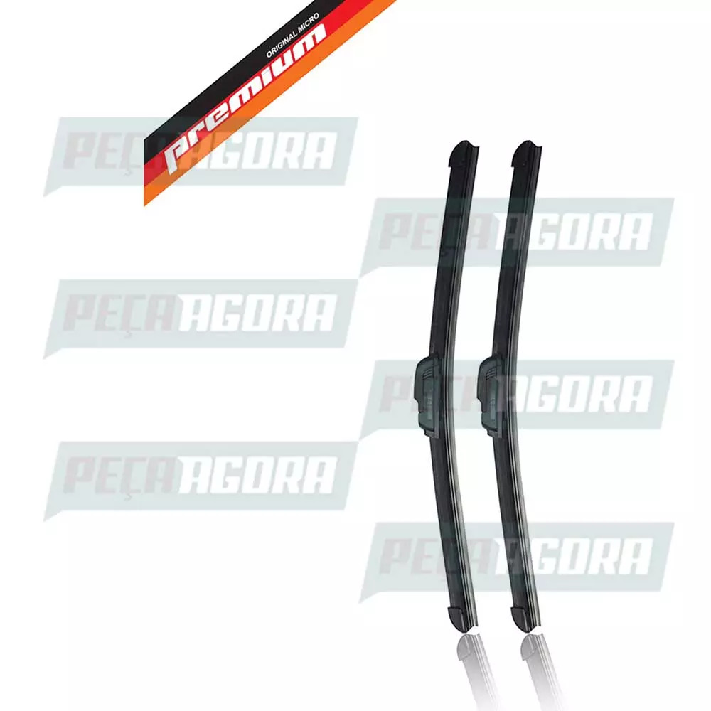 PAR PALHETA LIMPADOR PARABRISA FLAT 26'' 15'' PUNTO LINEA 208 (80371-890)