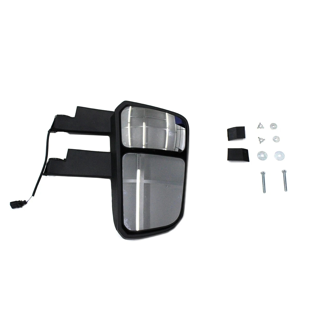 CONJUNTO ESPELHO RETROVISOR LE CONVEXO BIFOCAL SUPERIOR/INFERIOR VW NOVO DELIVER