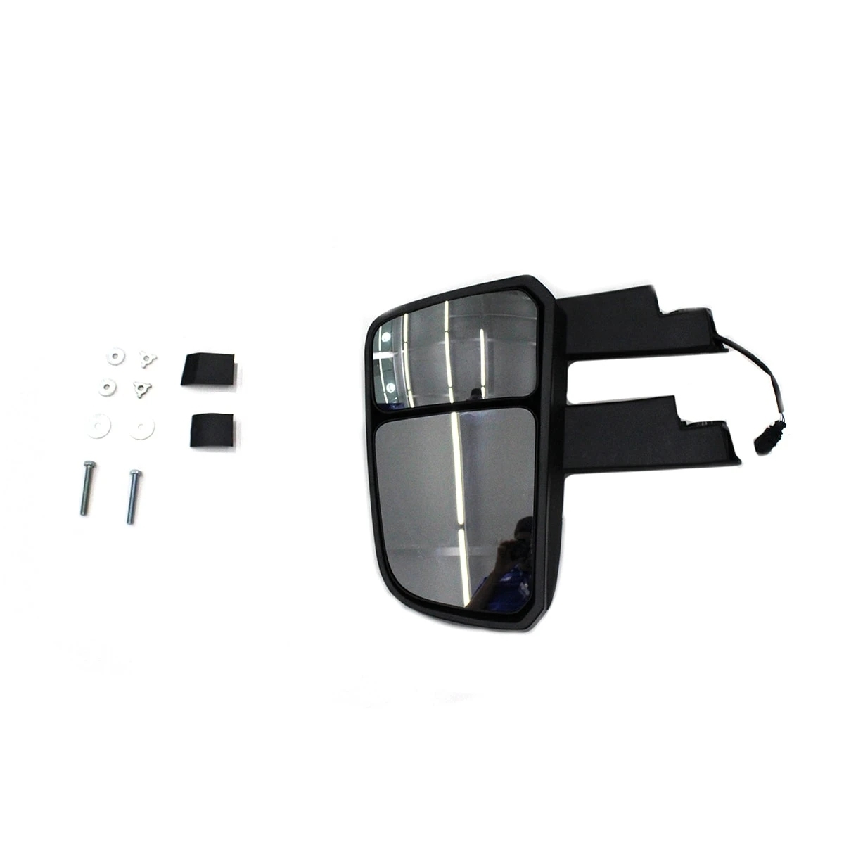 CONJUNTO ESPELHO RETROVISOR LD CONVEXO BIFOCAL SUPERIOR/INFERIOR VW NOVO DELIVER