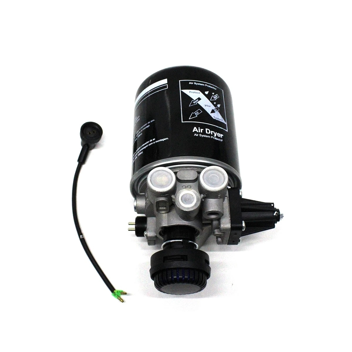 SECADOR AR COM FILTRO SECADOR APU VW (ROSCA PARA CONEXOES M12/M22 SISTEMA VOSS) 