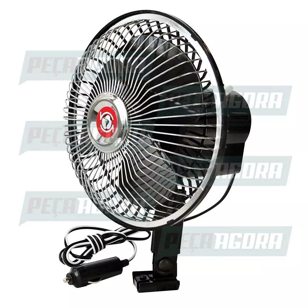 MINI VENTILADOR AUTOMOTIVO 6'' 12V PRETO USO GERAL (99991-964)