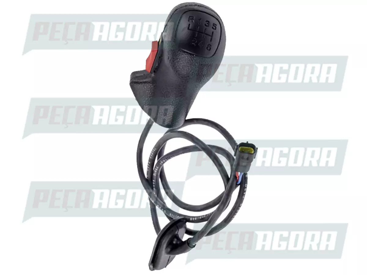 MANOPLA CAMBIO 6M REDUZIDA COM INTERRUPTOR VW 14220 16200 16220 BUS 16180CO 1621