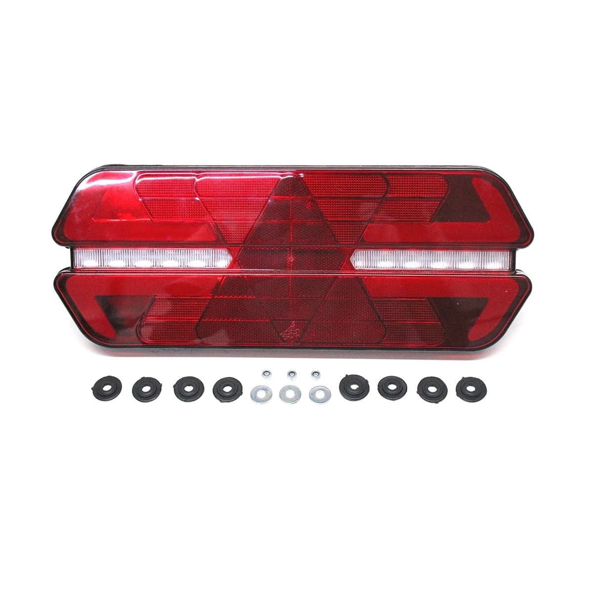 LANTERNA TRASEIRA LE 24V 40 LEDS CARRETA/IMPLEMTOS RODOVIARIOS MODELO TRIPLO X (