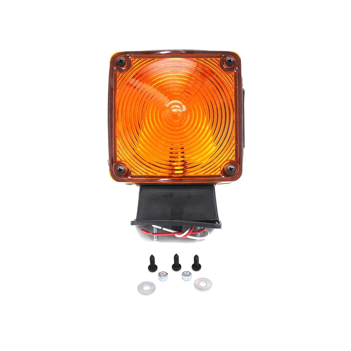 LANTERNA DIANTEIRA TRES FACES UNIVERSAL CAMINHAO COM BASE RETA (PL04101503	)