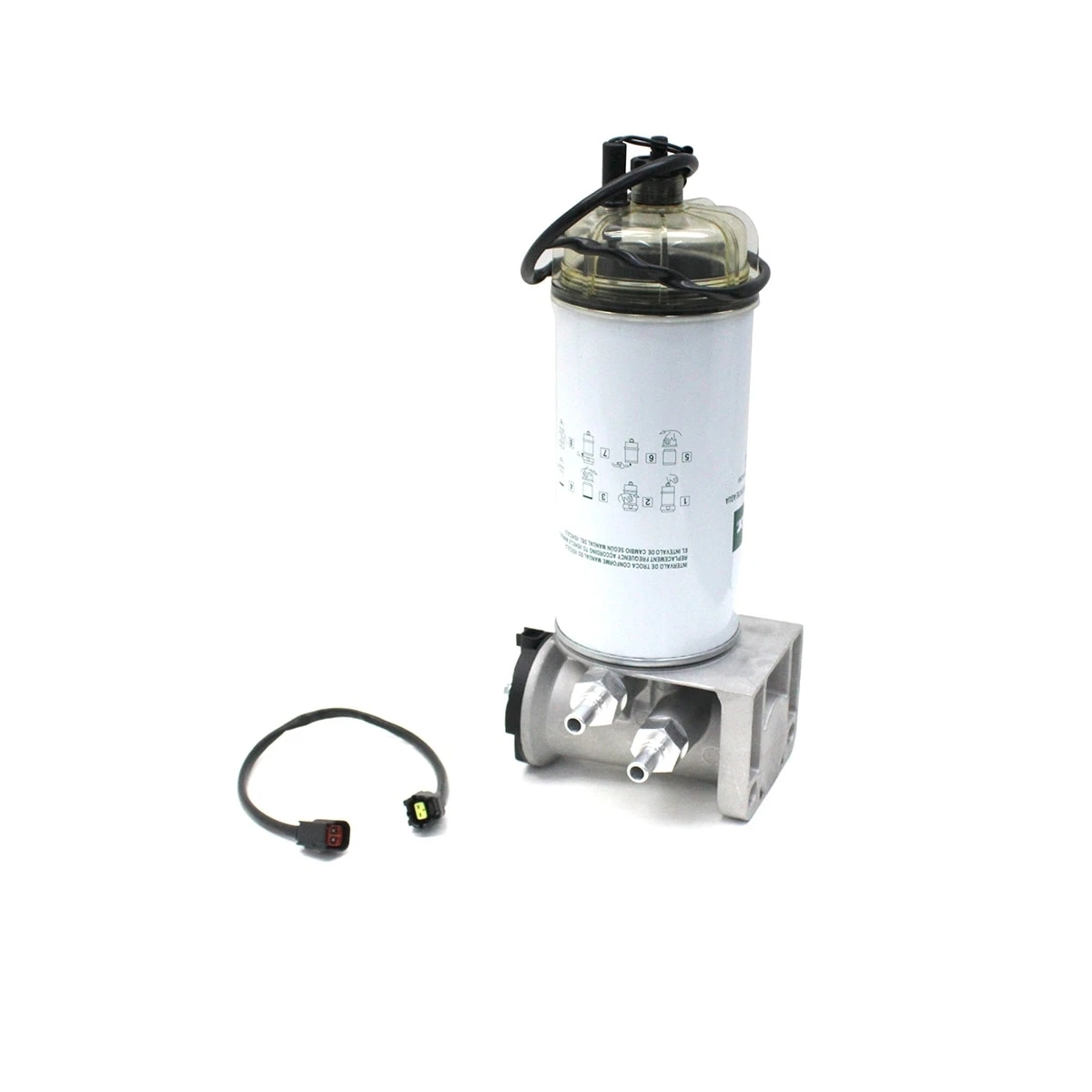 CONJUNTO CABECOTE COM BOMBA ELETRICA 12V E FILTRO DIESEL/RACOR SEPARADOR DAGUA M