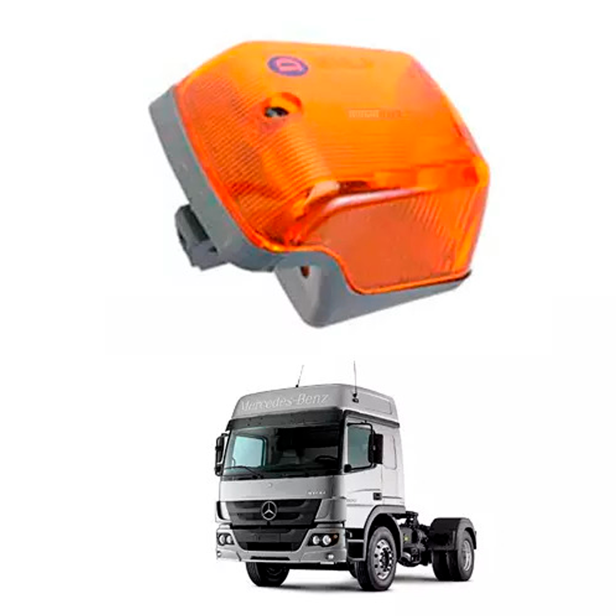 LANTERNA SETA PISCA ESQUERDO MB ATEGO - COM SOQUETE (9738200321-L54161)