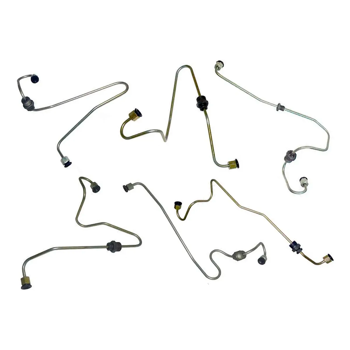 KIT 6 CANOS TUBO INJETOR CILINDRO 1 2 3 4 5 6 MB MOTOR OM366 OM366A OM366LA 1414