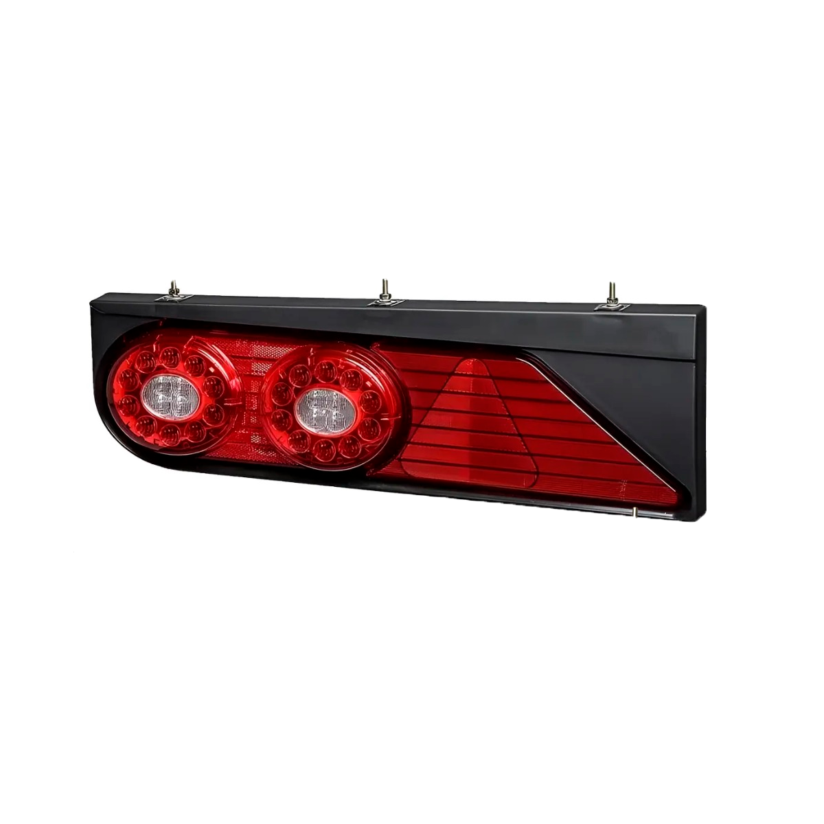 LANTERNA TRASEIRA LED RANDON 2013 A 2021 ESQUERDO 2 CONECTORES 2 VIAS + 1 CONECT