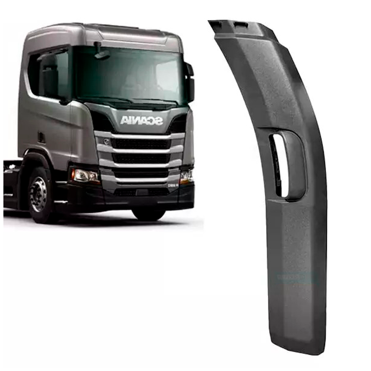 ACABAMENTO DIANTEIRO DIREITO PARALAMA CABINE SCANIA NTG SERIE S 2019... 770MM (2